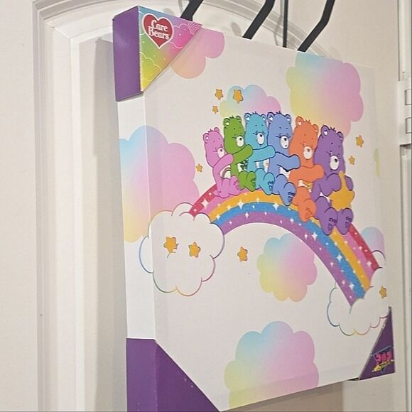 Pop Creations Care Bears Riding The Rainbow Canvas Wall Decor - Picture 4 of 5